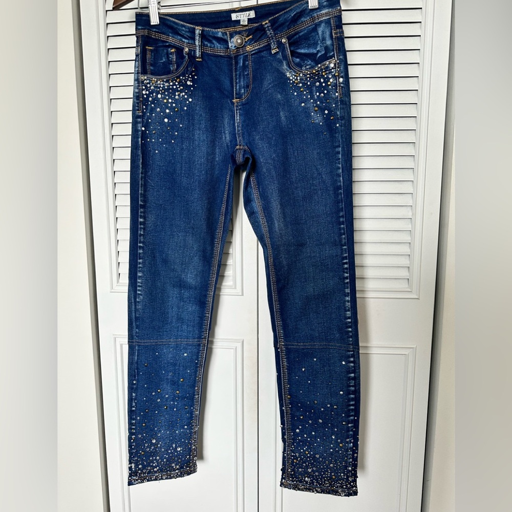 Style Sequin Denim Jeans
